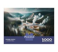 1000 Piece Jigsaws for Teenagers Yellowstone National Park Puzzle for Adults Hands-on Game Difficult Challenge Educational Challenge 70x50cm/1000pcs