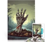 1000 Piece Jigsaws for teenagers Zombie Hand Reaching Up Stress Reliever Difficult Challenge Birthday Present, Gifts 50x70cm