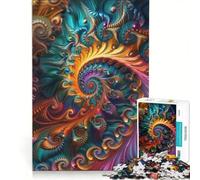1000 Piece Jigsaws Fractal Universe DIY Toys Difficult Challenge with Fully Interlocking Randomly Shaped Pieces 50x75cm