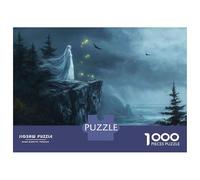 1000 Piece Jigsaws Ghostly Figure on Cliff Puzzle for Adults Toy Wall Decor Difficult Challenge Deal As Gifts for The Whole Family 70x50cm/1000pcs