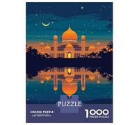 1000 Piece Jigsaws Golden Palace Reflection at Night Puzzle for Adults Toy Wall Decor Difficult Challenge Deal As Gifts for The Whole Family 70x50cm/1000pcs