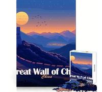 1000 Piece Jigsaws Great Wall of China Landscape Fine Joint Fun Brain Teaser Gift Quiet Game Time Christmas Art Gift (50x75cm)