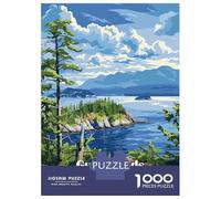 1000 Piece Jigsaws Gulf Islands National Park Canada Puzzle for Adults Toy Wall Decor Difficult Challenge Deal As Gifts for The Whole Family 38x26cm/1000pcs