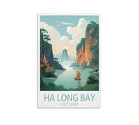 1000 Piece Jigsaws，Ha Long Bay Vietnam Home Decor Birthday Party Gift Toy for Men Women Elders Seniors 26x38cm