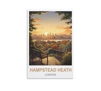 1000 Piece Jigsaws，Hampstead Heath London Puzzle Sets for Challenging Puzzle Game and Family Play 70x50cm