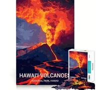 1000 Piece Jigsaws Hawaii Volcanoes National Park Clean Joint Game Smart Play Gift Relax Play Time Xmas Decor Gift (50x75cm)