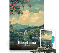 1000 Piece Jigsaws Hiroshima Japan Scenic View Clean Joint Game Smart Play Gift Relax Play Time Xmas Decor Gift (38x26cm)