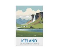 1000 Piece Jigsaws，Iceland Seljalandsfoss Waterfal Jigsaw Puzzle 1000 Pieces for Adults Kids Teens Large Families Puzzle Game 70x50cm