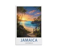 1000 Piece Jigsaws，Jamaica Caribbean Puzzle 1000 Pieces, Relaxing and Challenging Gift for Adults, Teens, Seniors 38x52cm