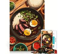 1000 Piece Jigsaws Japanese Curry with Rice And Toppings Ideal Cut Decor Cognitive Play Gift Easy Time Play Birthday Game Gift (38x26cm)