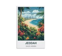 1000 Piece Jigsaws，Jeddah Saudi Arabia Jigsaws Puzzles 1000 Pieces Classic Jigsaws Educational Games Toys ， Best Gift for Adults and Kids 38x26cm