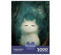 1000 Piece Jigsaws Judging Cat Puzzle for Adults Toy Wall Decor Difficult Challenge Deal As Gifts for The Whole Family 38x26cm/1000pcs