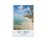 1000 Piece Jigsaws，Key West Florida Posters Jigsaw Puzzle 1000 Pieces for Adults Kids Teens Large Families Puzzle Game 38x26cm