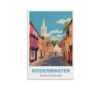 1000 Piece Jigsaws,Kidderminster Worcestershire Posters For Kids And Adults, Personalised Assembling Jigsaw Fun Game 52x38CM