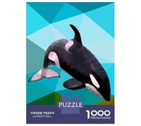 1000 Piece Jigsaws Killer Whale Puzzle for Adults Toy Wall Decor Difficult Challenge Deal As Gifts for The Whole Family 38x26cm/1000pcs