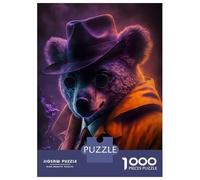 1000 Piece Jigsaws Koala Crime Solver Puzzle for Adults Toy Wall Decor Difficult Challenge Deal As Gifts for The Whole Family 52x38cm/1000pcs