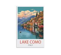 1000 Piece Jigsaws，Lake Como Italy Posters Jigsaw Adult Decompression Game Puzzle Students Toys for Children Christmas Birthday Gifts 38x26cm