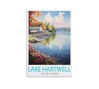 1000 Piece Jigsaws，Lake Hartwell United States Puzzle 1000 Pieces, Relaxing and Challenging Gift for Adults, Teens, Seniors 50x70cm