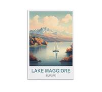 1000 Piece Jigsaws,Lake Maggiore Europe Posters Puzzle 1000 Pieces Wood Puzzle Adult Children'S Educational Toy Family Decompression Game 38x26CM