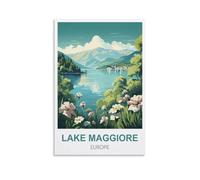 1000 Piece Jigsaws,Lake Maggiore Europe Puzzle Sets for Challenging Puzzle Game and Family Play 70x50cm