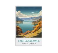 1000 Piece Jigsaws，Lake Sakakawea North Dakota Jigsaws Puzzles 1000 Pieces Teens Kids Jigsaw Entertainment Toys Brain Challenge Puzzle 26x38cm