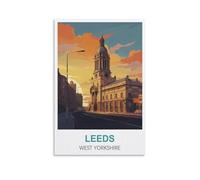 1000 Piece Jigsaws,Leeds West Yorkshire Posters Jigsaw Puzzles 1000 Pieces for Adults Painting Puzzle 1000 Pieces DIY Challenging Puzzles for Adults 52x38CM