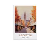 1000 Piece Jigsaws，Leicester Englands Jigsaws Puzzles 1000 Pieces Classic Jigsaws Educational Games Toys ， Best Gift for Adults and Kids 70x50cm