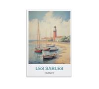 1000 Piece Jigsaws，Les Sables Frances Jigsaw Puzzle 1000 Pieces for Adults Kids Teens Large Families Puzzle Game 70x50cm