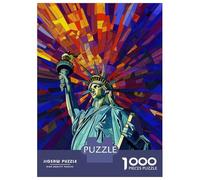 1000 Piece Jigsaws Liberty Picasso Style Art Puzzle for Adults Toy Wall Decor Difficult Challenge Deal As Gifts for The Whole Family 52x38cm/1000pcs