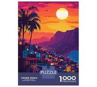 1000 Piece Jigsaws Lima, Peru Cityscape at Sunset Puzzle for Adults Toy Wall Decor Difficult Challenge Deal As Gifts for The Whole Family 52x38cm/1000pcs