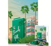 1000 Piece Jigsaws Los Angeles California Fine Joint Fun Brain Teaser Gift Quiet Game Time Christmas Art Gift (38x26cm)