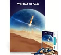 1000 Piece Jigsaws Mars Future Ideal Cut Decor Cognitive Play Gift Easy Time Play Birthday Game Gift (50x75cm)