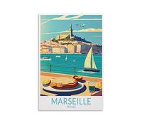 1000 Piece Jigsaws，Marseille France Coast For Kids And Adults, Personalised Assembling Jigsaw Fun Game 70x50CM