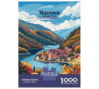 1000 Piece Jigsaws Mavrovo National Park, North Macedonia Puzzle for Adults Toy Wall Decor Difficult Challenge Deal As Gifts for The Whole Family 52x38cm/1000pcs