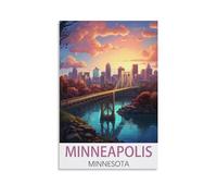 1000 Piece Jigsaws，Minneapolis Minnesota Jigsaws Puzzles 1000 Pieces Classic Jigsaws Educational Games Toys ， Best Gift for Adults and Kids 52x38cm