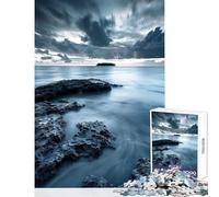 1000 Piece Jigsaws Oceanic Rockscape Puzzle For Teenagers Enhance Memory Parent-child Interaction Unique Gifts for Birthday And Christmas (38x52cm)