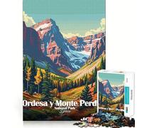 1000 Piece Jigsaws Ordesa Y Monte Perdido National Park Clean Joint Game Smart Play Gift Relax Play Time Xmas Decor Gift (38x26cm)