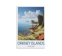 1000 Piece Jigsaws，Orkney Islands Scotland Posters Puzzle Sets for Challenging Puzzle Game and Family Play 52x38cm