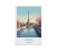 1000 Piece Jigsaws，Paris France Posters Challenging Difficult Puzzle Educational Game JigsawPuzzles Gifts for Adults 52x38cm