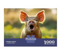 1000 Piece Jigsaws Piglet Running Outside Puzzle for Adults Toy Wall Decor Difficult Challenge Deal As Gifts for The Whole Family 52x38cm/1000pcs