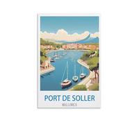 1000 Piece Jigsaws，Port De Soller Mallorcas Jigsaw Puzzle 1000 Pieces for Adults Kids Teens Large Families Puzzle Game 38x26cm