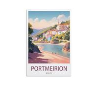 1000 Piece Jigsaws，Portmeirion Waless Jigsaws Puzzles 1000 Pieces Classic Jigsaws Educational Games Toys ， Best Gift for Adults and Kids 70x50cm
