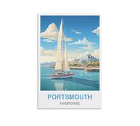 1000 Piece Jigsaws,Portsmouth Hampshire Posters Challenging Difficult Puzzle Educational Game JigsawPuzzles Gifts for Adults 70x50cm