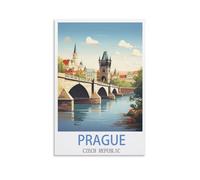 1000 Piece Jigsaws，Prague Czech Republic Posters Puzzle 1000 Pieces Wood Puzzle Adult Children'S Educational Toy Family Decompression Game 70x50CM