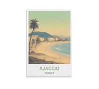 1000 Piece Jigsaws Puzzles for Adults，Ajaccio France Classic Brain Challenge Jigsaw Puzzle, Difficult Challenging Game 38x26cm