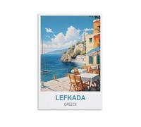 1000 Piece Jigsaws Puzzles for Adults，Lefkada Greece Classic Brain Challenge Jigsaw Puzzle, Difficult Challenging Game 52x38cm