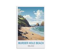 1000 Piece Jigsaws Puzzles for Adults，Murder Hole Beach Ireland PostersClassic Brain Challenge Jigsaw Puzzle, Difficult Challenging Game 52x38CM