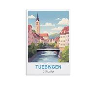 1000 Piece Jigsaws Puzzles for Adults Tuebingen Germany Sustainable Puzzle for Teenagers Gifts, Classic Brain Challenge Jigsaw Puzzle, Difficult Challenging Game 70x50CM