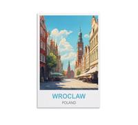 1000 Piece Jigsaws Puzzles for Adults Wroclaw Poland Sustainable Puzzle for Teenagers Gifts, Classic Brain Challenge Jigsaw Puzzle, Difficult Challenging Game 52x38CM