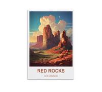 1000 Piece Jigsaws，Red Rocks Colorado Jigsaws Puzzles 1000 Pieces Classic Jigsaws Educational Games Toys ， Best Gift for Adults and Kids 52x38cm